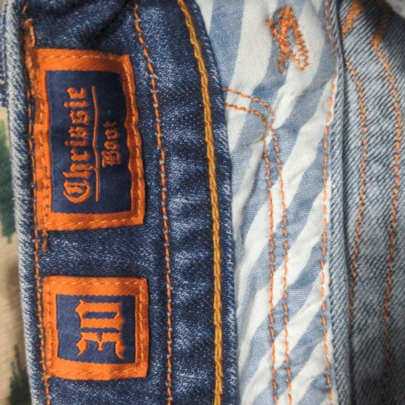 Rock Revival Women's Chrissie Boot Cut Jeans Size 30 Flap Button Pockets Faded - Picture 9 of 10